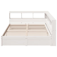 vidaXL Letto Libreria senza Materasso Bianco 150x200 cm Legno di Pino