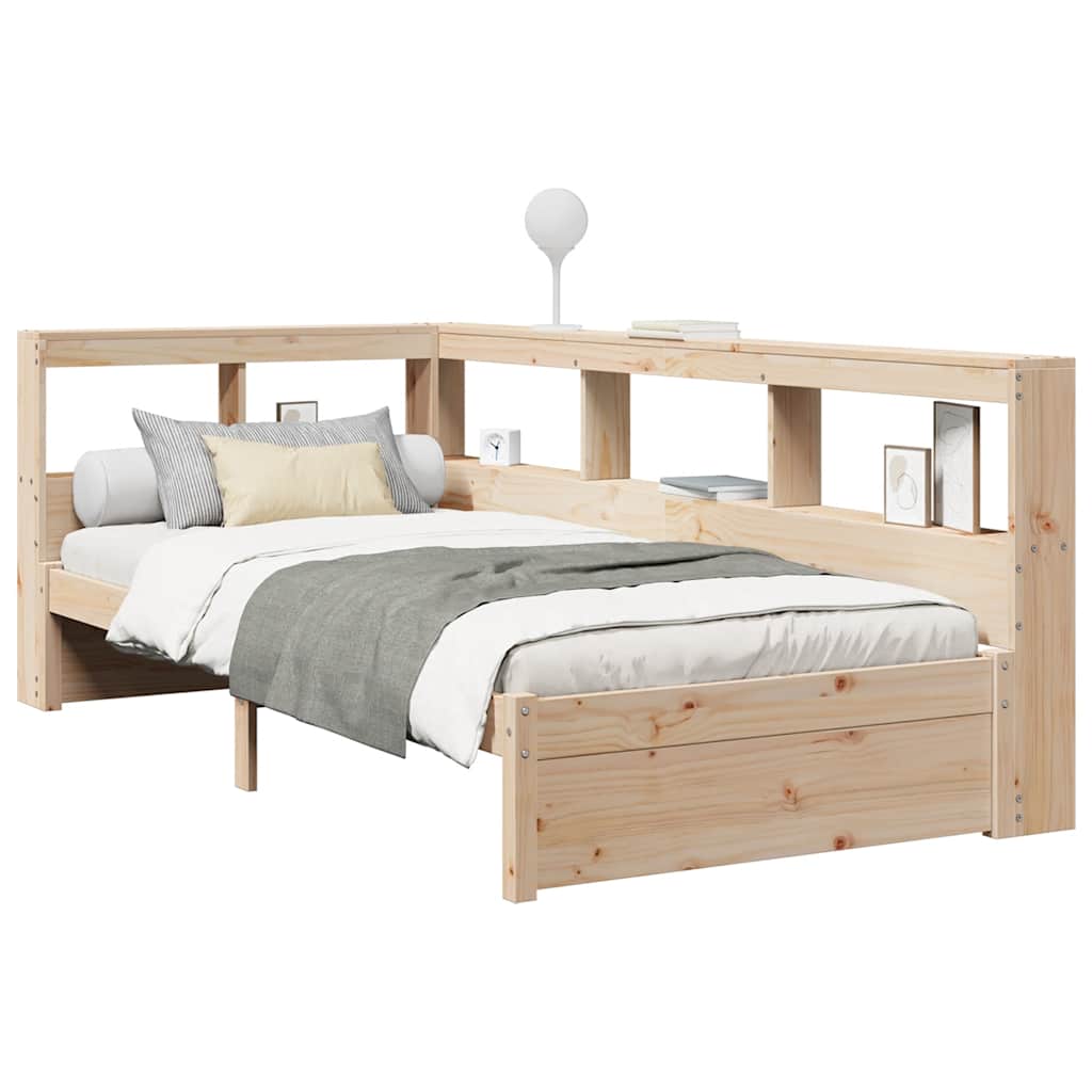 vidaXL Letto Libreria senza Materasso 100x200 cm in Legno di Pino