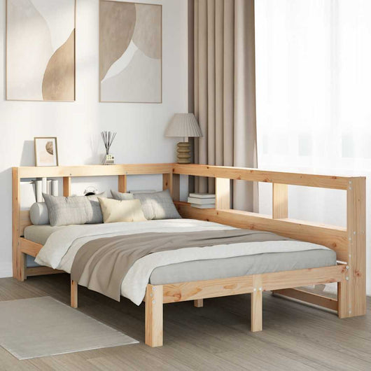 vidaXL Letto Libreria senza Materasso 120x200cm Legno Massello di Pino