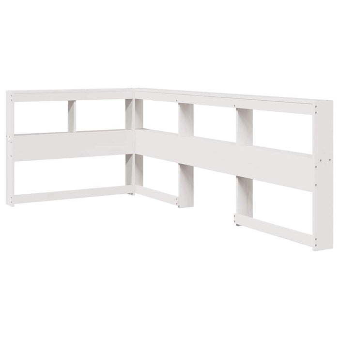 vidaXL Letto Libreria senza Materasso Bianca 90x200 cm Legno di Pino