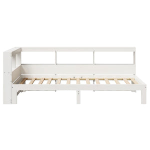 vidaXL Letto Libreria senza Materasso Bianca 90x200 cm Legno di Pino