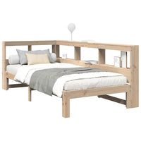 vidaXL Letto Libreria senza Materasso 90x190 cm Legno Massello Pino