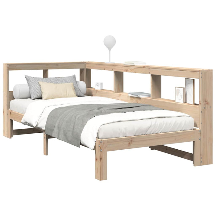 vidaXL Letto Libreria senza Materasso 90x190 cm Legno Massello Pino