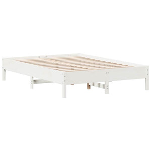 vidaXL Letto Libreria senza Materasso Bianco 160x200 cm Legno di Pino