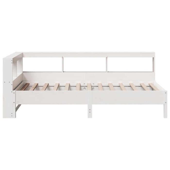 vidaXL Letto Libreria senza Materasso Bianco 100x200 cm Legno di Pino