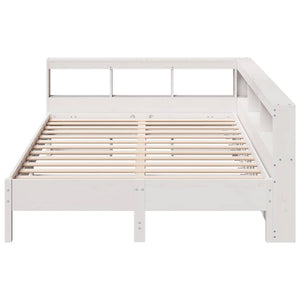 vidaXL Letto Libreria senza Materasso Bianco 140x190 cm Legno di Pino