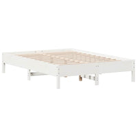 vidaXL Letto Libreria senza Materasso Bianco 120x190 cm Legno di Pino