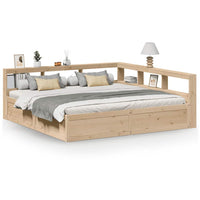 vidaXL Letto Libreria senza Materasso 200x200 cm in Legno di Pino