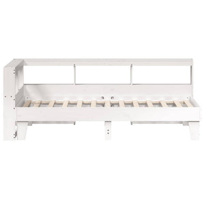 vidaXL Letto Libreria senza Materasso Bianco 100x200 cm Legno di Pino