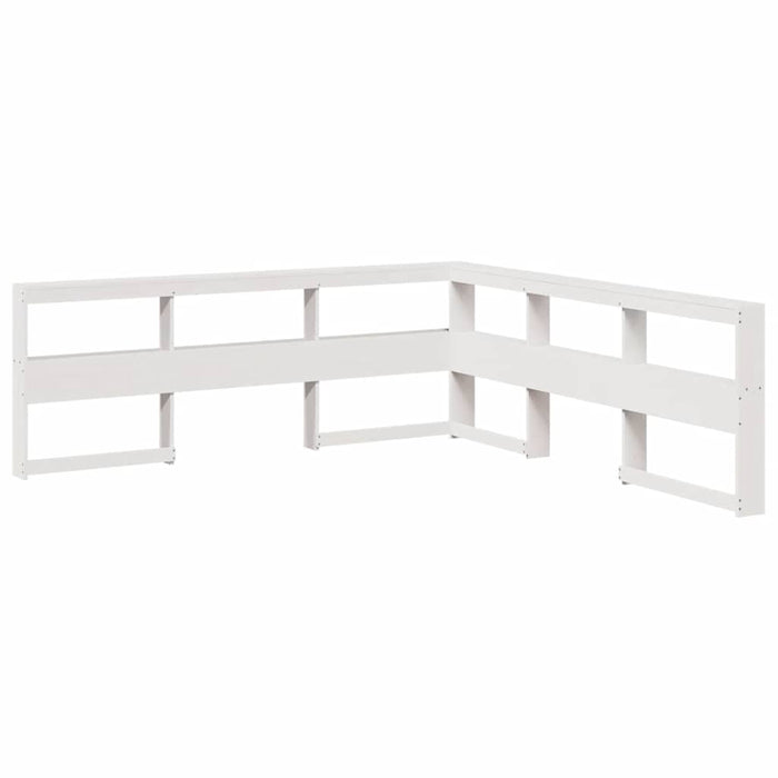 vidaXL Letto Libreria senza Materasso Bianco 140x190 cm Legno di Pino
