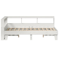 vidaXL Letto Libreria senza Materasso Bianco 140x190 cm Legno di Pino