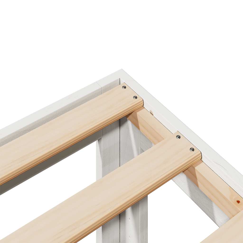 vidaXL Giroletto Familiare senza Materasso Bianco 240x200 cm