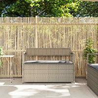 Panca Portaoggetti da Giardino con Cuscino in Polyrattan 4103841