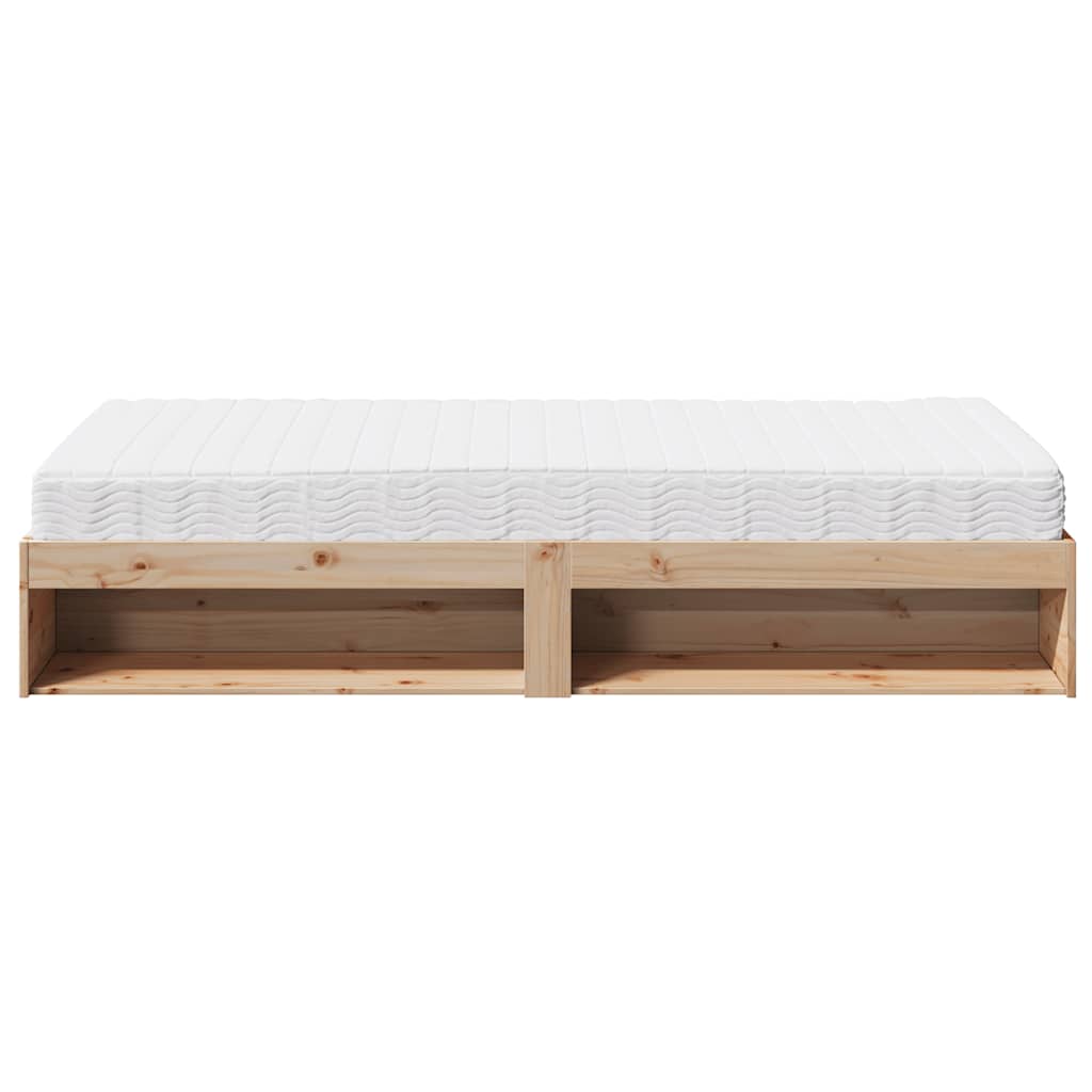 vidaXL Dormeuse con Materasso 100x200 cm in Legno Massello di Pino
