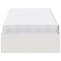 Dormeuse con Materasso Bianco 100x200 cm Legno Massello Pino 3324593