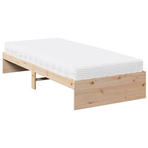 vidaXL Divano Letto con Materasso 80x200 cm in Legno Massello di Pino