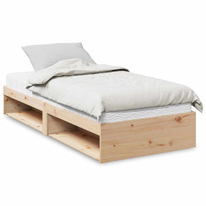 vidaXL Dormeuse con Materasso 90x190 cm in Legno Massello di Pino