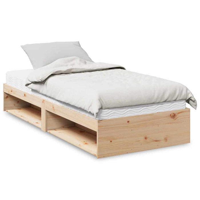 vidaXL Dormeuse con Materasso 90x190 cm in Legno Massello di Pino