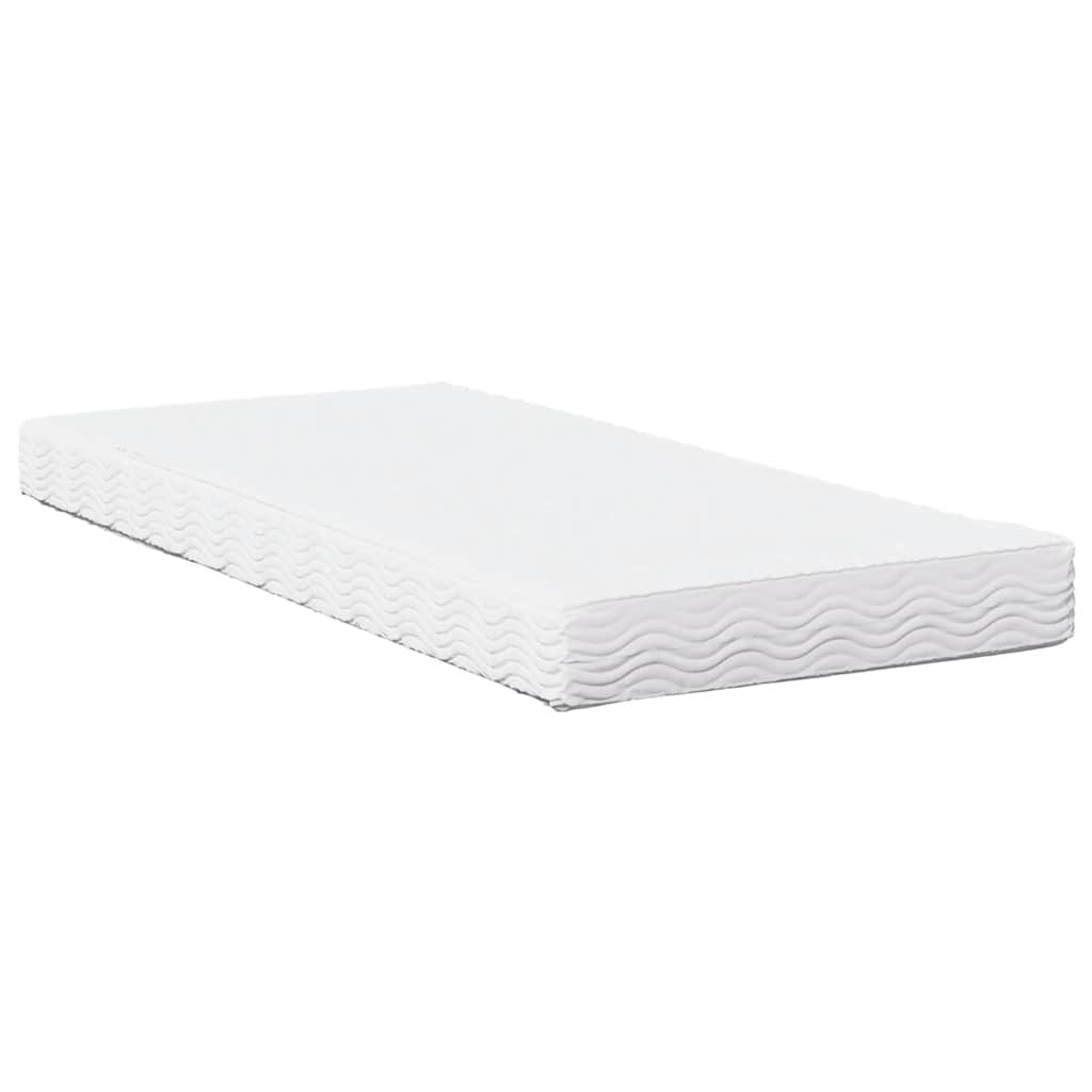 Dormeuse con Materasso-Divano Letto Bianca 90x190 cm Legno Massello di Pino