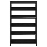 Scarpiera Nera 60x25x100 cm in Truciolato