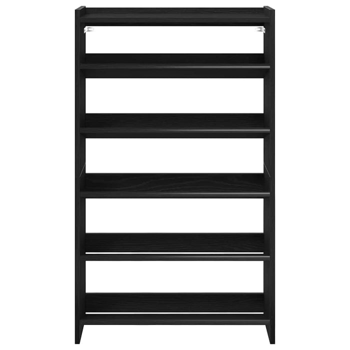 Scarpiera Nera 60x25x100 cm in Truciolato