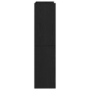 Scarpiera Nera 60x25x100 cm in Truciolato 859870