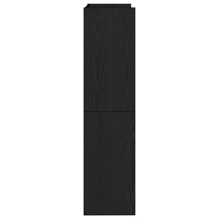 Scarpiera Nera 60x25x100 cm in Truciolato 859870