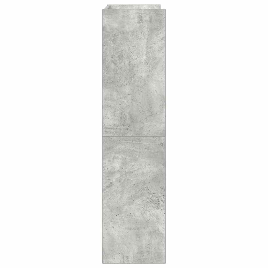 Scarpiera Grigio Cemento 60x25x100 cm in Truciolato 859872