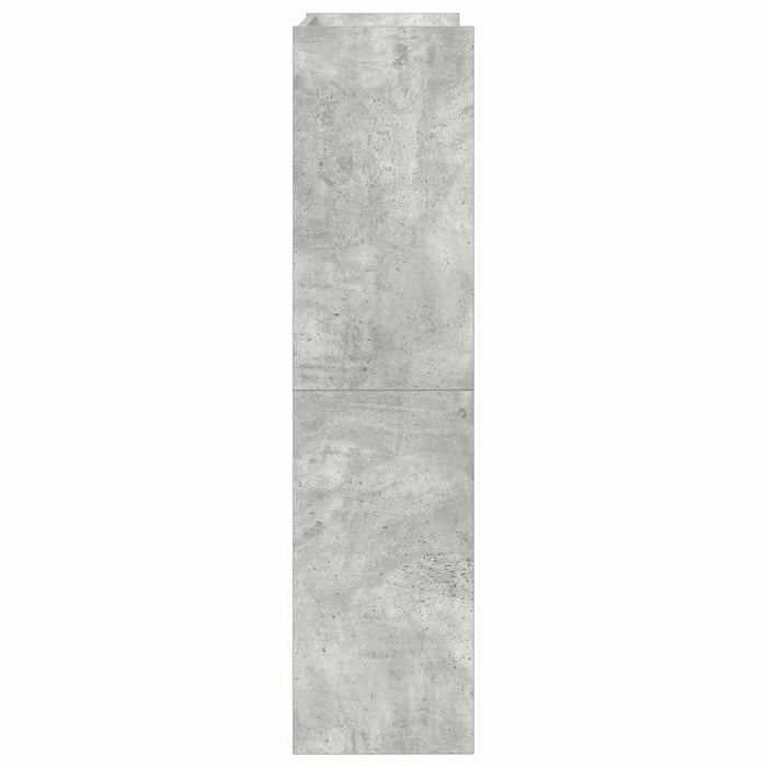 Scarpiera Grigio Cemento 60x25x100 cm in Truciolato 859872