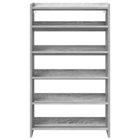 Scarpiera Grigio Sonoma 60x25x100 cm in Truciolato 859874