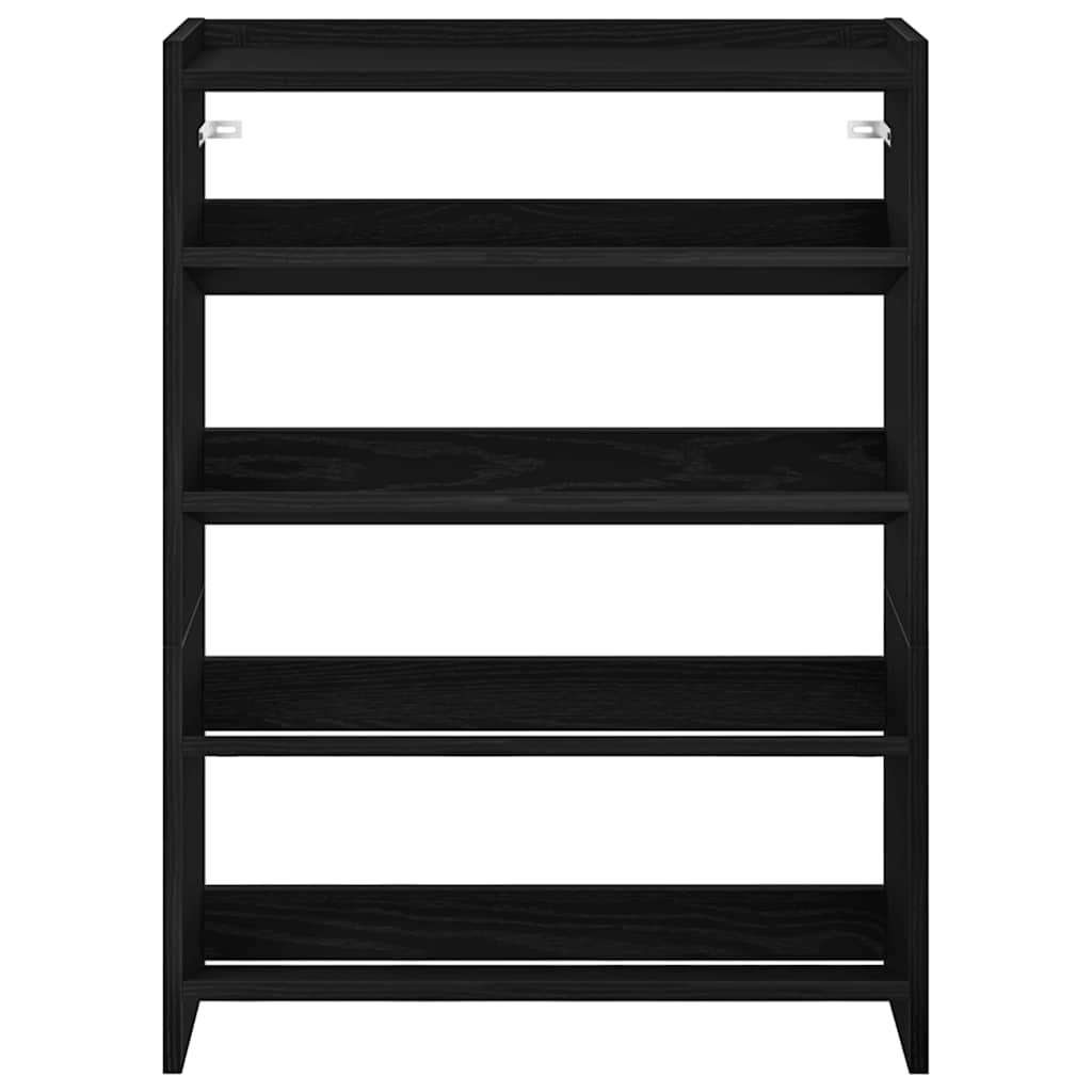 Scarpiera Nera 60x25x81 cm in Legno Multistrato