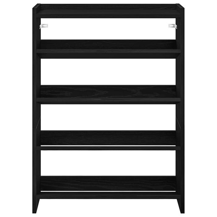 Scarpiera Nera 60x25x81 cm in Legno Multistrato 859879