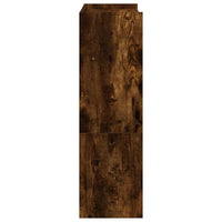 Scarpiera Rovere Fumo 60x25x81 cm in Legno Multistrato 859882