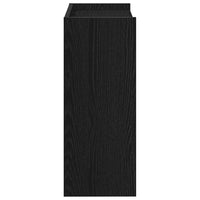 vidaXL Scarpiera Nera 60x25x62 cm in Legno Multistrato