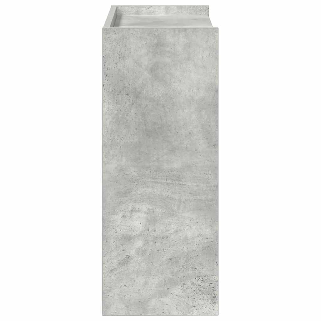 Scarpiera Grigio Cemento 60x25x62 cm in Legno Multistrato 859890