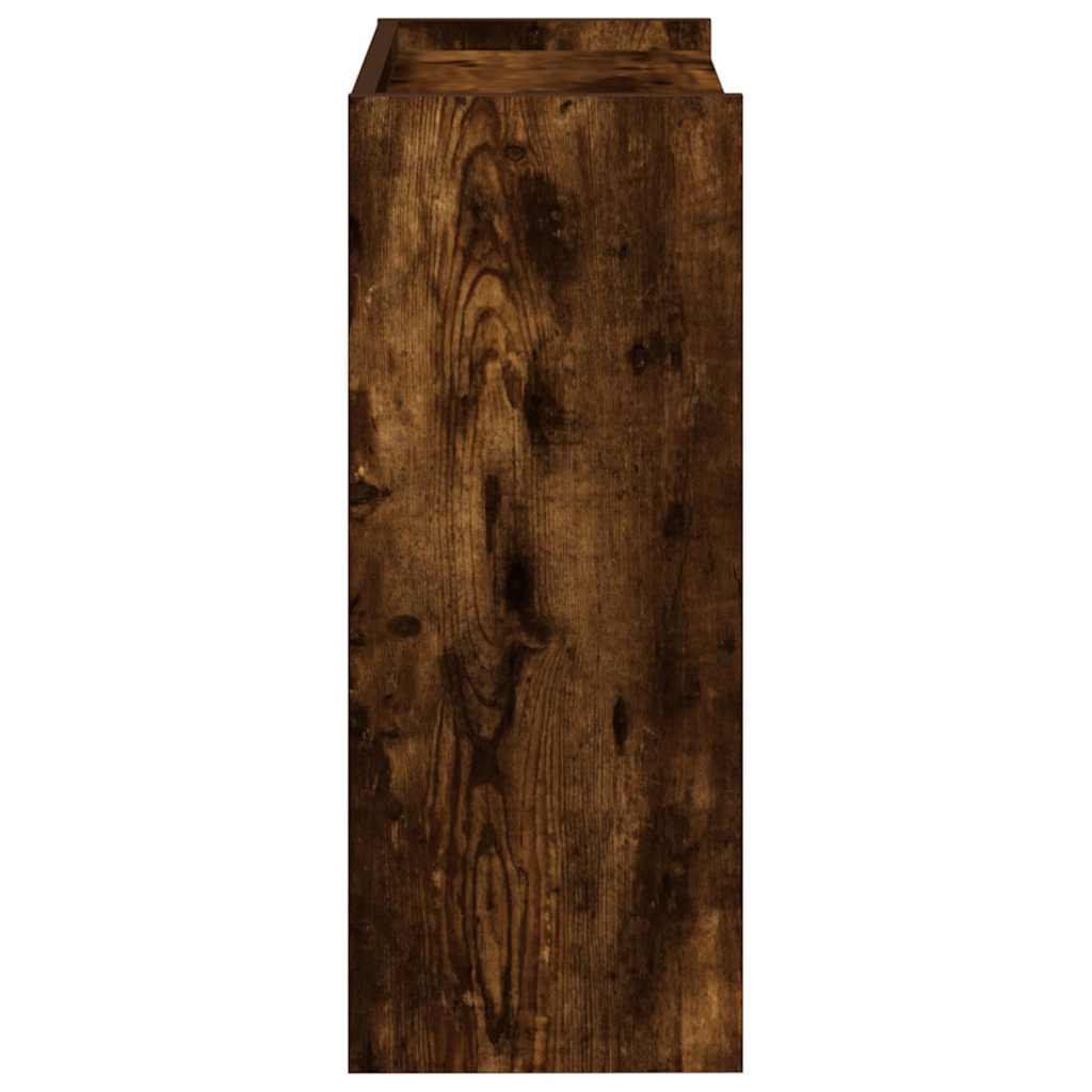Scarpiera Rovere Fumo 60x25x62 cm in Legno Multistrato