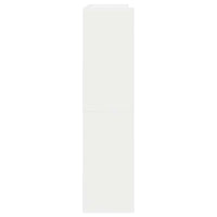 vidaXL Scarpiera Bianca 80x25x100 cm in Legno Multistrato