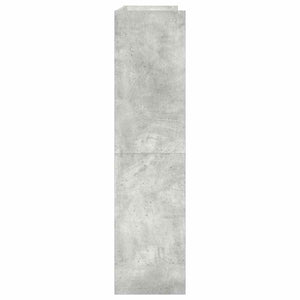 Scarpiera Grigio Cemento 80x25x100 cm in Legno Multistrato 859899