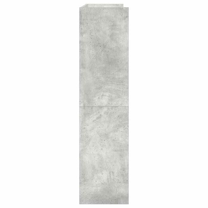 Scarpiera Grigio Cemento 80x25x100 cm in Legno Multistrato 859899