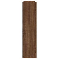 Scarpiera Rovere Marrone 80x25x100 cm in Legno Multistrato