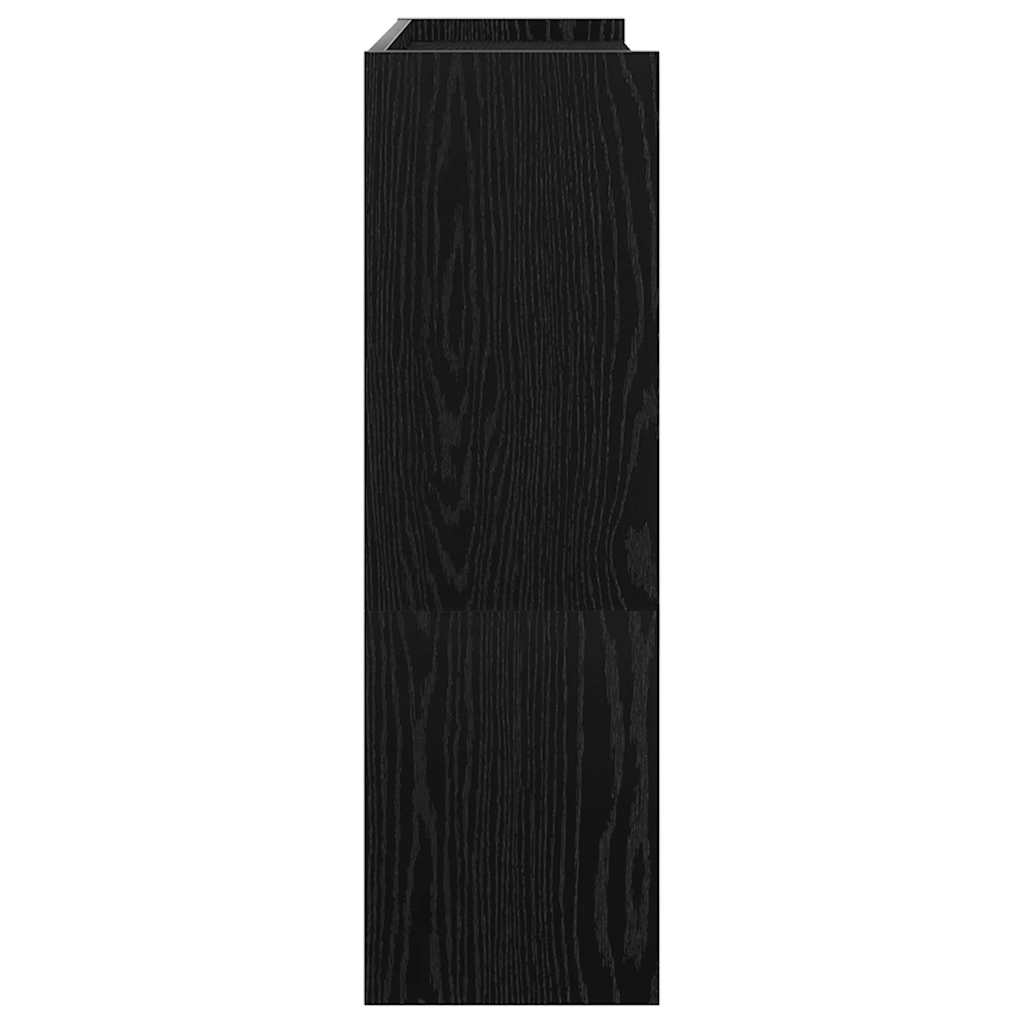 vidaXL Scarpiera Nera 80x25x81 cm in Legno Multistrato