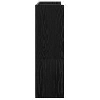 Scarpiera Nera 80x25x81 cm in Legno Multistrato 859906