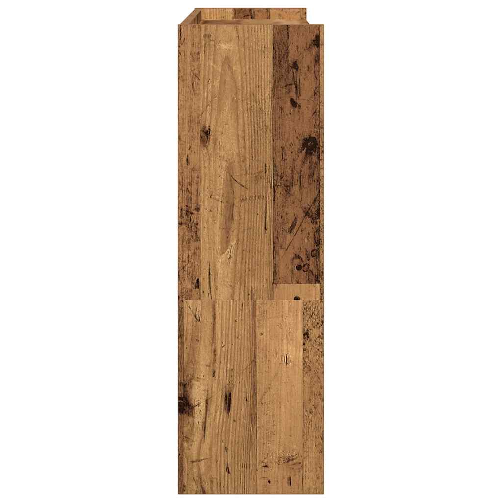 vidaXL Scarpiera Legno Antico 80x25x81 cm in Legno Multistrato