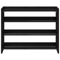 Scarpiera Nera 80x25x62 cm in Legno Multistrato