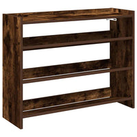 Scarpiera Rovere Fumo 80x25x62 cm in Legno Multistrato 859918