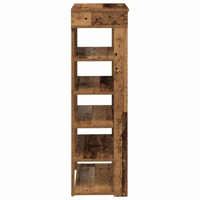 Scarpiera Legno Antico 60x30x98 cm in Legno Multistrato 859930