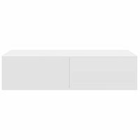 Scaffale a Parete con Cassetti Bianco 60x26,5x15 cm Truciolato