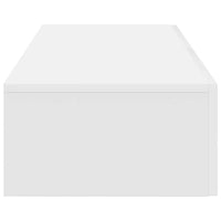 Scaffale a Parete con Cassetti Bianco 60x26,5x15 cm Truciolato