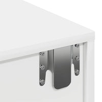 Scaffale a Parete con Cassetti Bianco 60x26,5x15 cm Truciolato