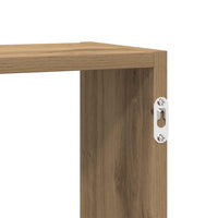 vidaXL Scaffale Cubo Parete 5 Scomparti Truciolato Rovere Artigianale